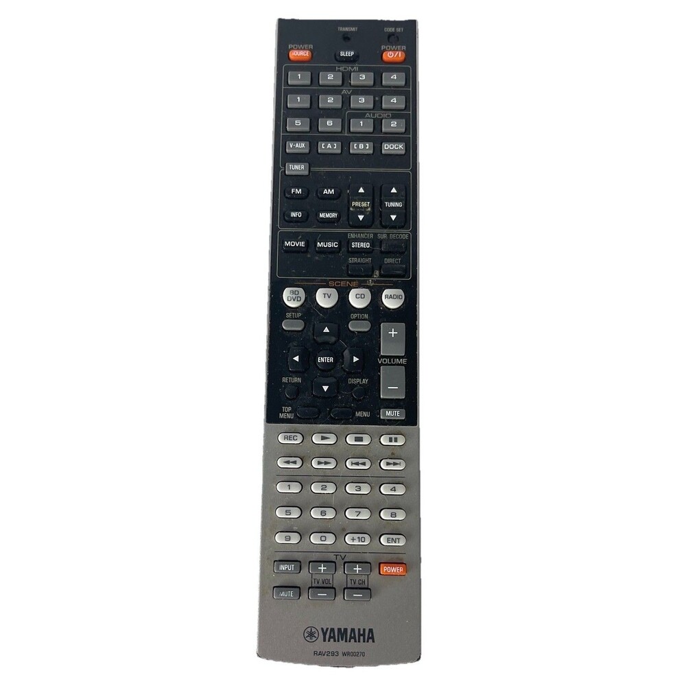 Yamaha RAV293 WR00270 OEM AV Receiver Remote Control - HTR-6240 RX-V565